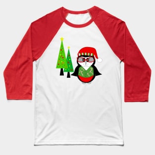 MERRY Christmas Penguin Baseball T-Shirt